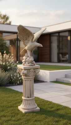 Säule Figur Skulptur Figuren Statue Säulen Terrasse Design Garten Dekoration