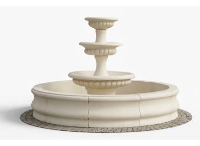 Becken Garten Teich Zierbrunnen Springbrunnen Skulptur Brunnen Deko Fontaine Neu