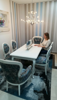 Esstisch designer Sitz Lehnstühle Stuhl Garnitur Tisch + 4 Stühle Set Esszimmer