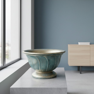 Antik Stil Blumen Vase Vintage Vasen Dekoration Töpfe Schale Kelch Turkis Grün
