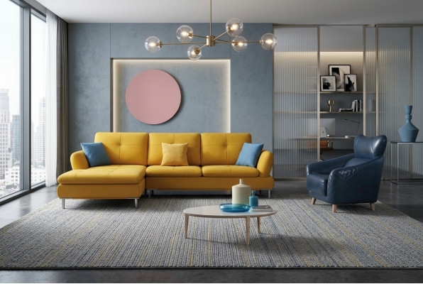 Eck Sofa Leder Polster Sitz Couch Garnitur Wohn Zimmer Landschaft Sofas Neu Eck