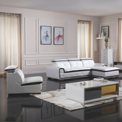 Polster Leder Couch Eck Sofa Sitz Wohn Zimmer Landschaft Sofas Neu Eck