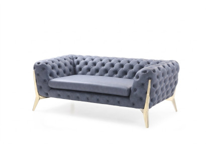 Sofa Chesterfield Couch Polster XXL Big Garnitur Textil 4+2 designer Couchen