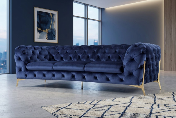 Sofa Couch Polster XXL Big Garnitur designer Couchen Chesterfield Textil 3+2+2