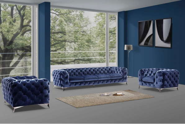 Italienische Sofa 2x Einsitzer Couch Set Polster Set Chesterfield Neu 1+1 Sitzer