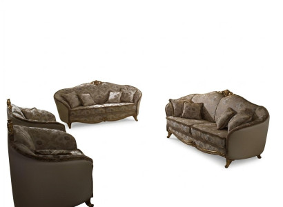 Sofa Couch 2 Sitzer (bez 3+1) Klasický barokní nový designérský nábytek 2 kusy pohovek