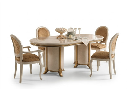 6 židlí + stůl Set kuchyň Designer Barokní Rococo klasický secese