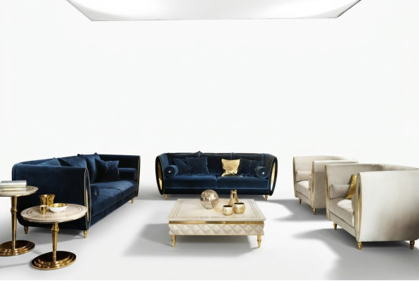 Sofa set Sofa Couch 3 + 2 obývací pokoj Návrhářský nábytek Klasický