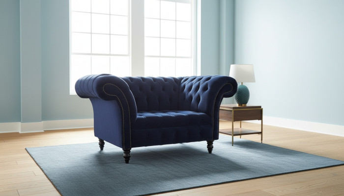 Chesterfield designová pohovka křeslo gauč čalounění luxusní klasická textilní pohovky