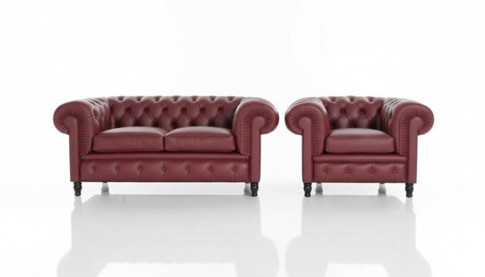 Chesterfield Couch Polster 2+1 Sitzer Polstermöbel Sofagarnitur Couchen Sofas