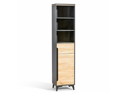 Vysoká skříň design Vitrine Skříň Vitrínová polička Obývací pokoj Nábytek Regály Nový