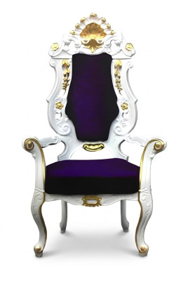 Trůn Křeslo Královský Nábytek Chesterfield Samet 1 Místný Antik Styl Židle