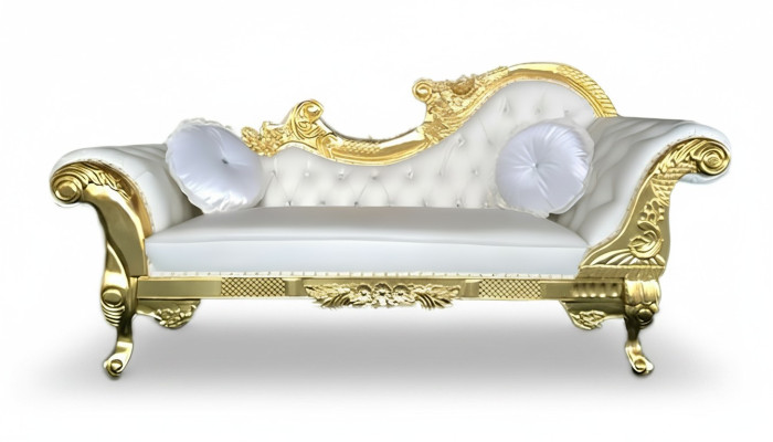 Noble Chesterfield Recamiere v antickém stylu Chaiselongue Chaise Longue Sofa Liege Neu