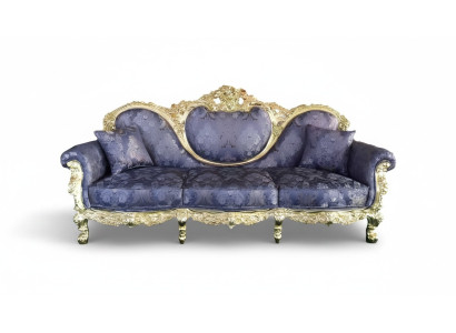 Trůn Sofa Queen Polštář Samet 3místný starožitný styl křeslo lounge Chesterfield.