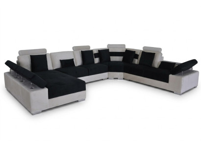 Kůží Sofa Pohovka Obývací souprava Rohová Garnitura Design Moderní Sofa U-Forma K5014 Nové
