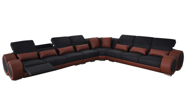 Design Ecková sedací souprava, potah sedací souprava z kůže, moderní sedací soupravy, nové gauče