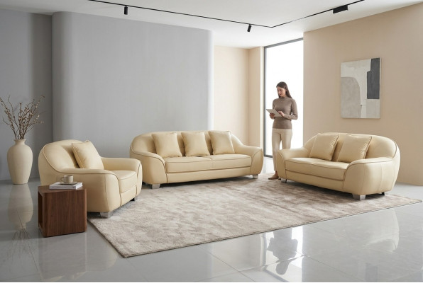 XXL Couch Ecksofa Wohnlandschaft Design Modern Sofagarnitur 3+2+1 F3013
