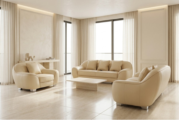 XXL Couch Ecksofa Wohnlandschaft Design Modern Sofagarnitur 3+2+1 F3013