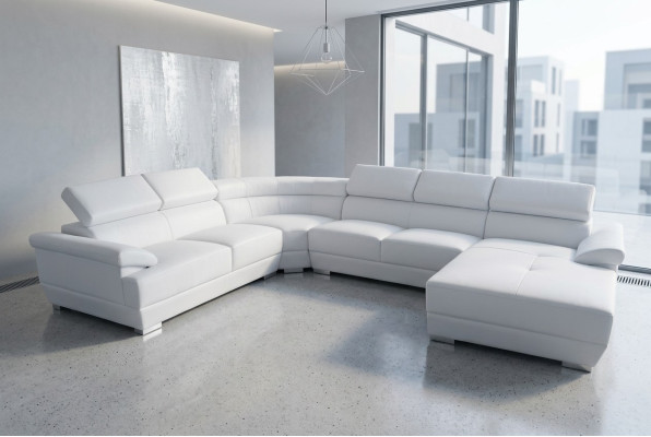 Wohn Couch Kožená sedací souprava krajiny sedadlo čalounění sada rohové pohovky sestavy Nový