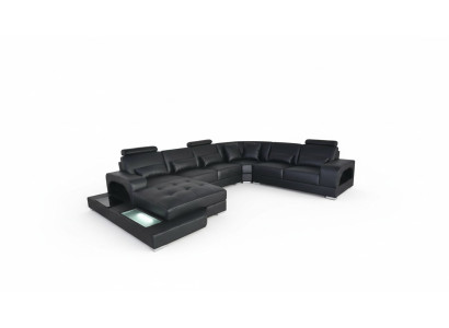 Design kožené polstrované sedací koutové pohovky pro obývací pokoje od designérů.