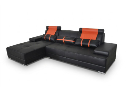 Design kůže Polstergarnitur XXL Sedací pokoj Nábytková souprava Pohovka Designový rohový model
