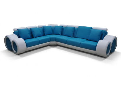 Design kůže polštáře XXL sedací pokoj rohová obývací sofa křeslo designér