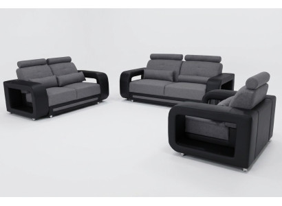 Sofa Garnitur Couch Polster Design Sitz Komplett Set Leder Stoff Garnituren Neu