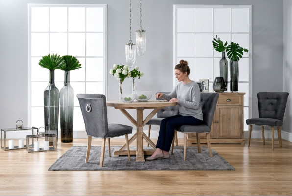 Klassischer Design Rundtisch Runder Tisch Holz Tische 110/140 cm Esszimmer Neu