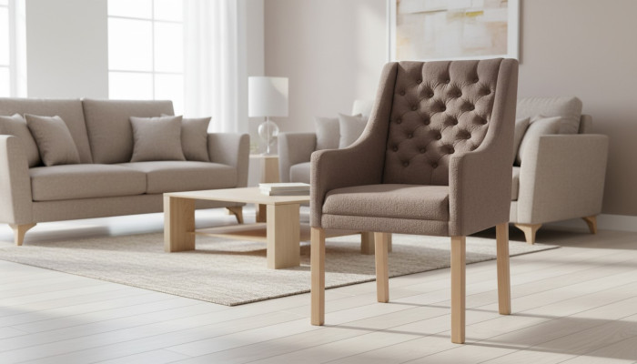 Chesterfield židle sada Design židle Polstrování křesla Skupina 8x Nový souprava Odklon