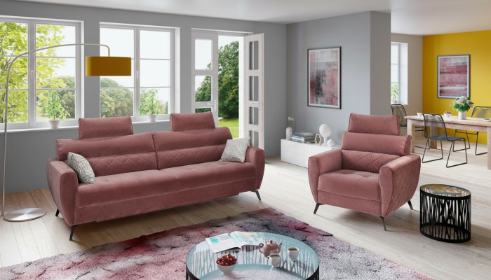 Leder Design Couch Polster Sitz 2+1 Sofa Garnituren Kunstleder Set Garnitur Neu