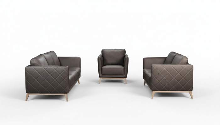 Kůži design kožená pohovka polstrovaná sada sedadel sedací souprava guma guma umělé kůže 3+2+2 nové