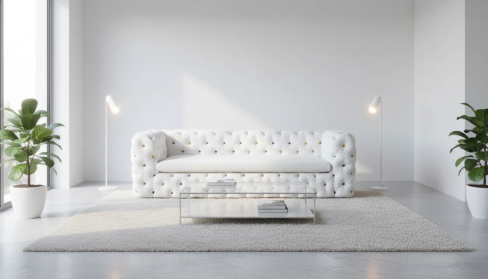 XXL Design Pohovka Přes 4 Sedačky Anglické Chesterfield Sametové Pohovky