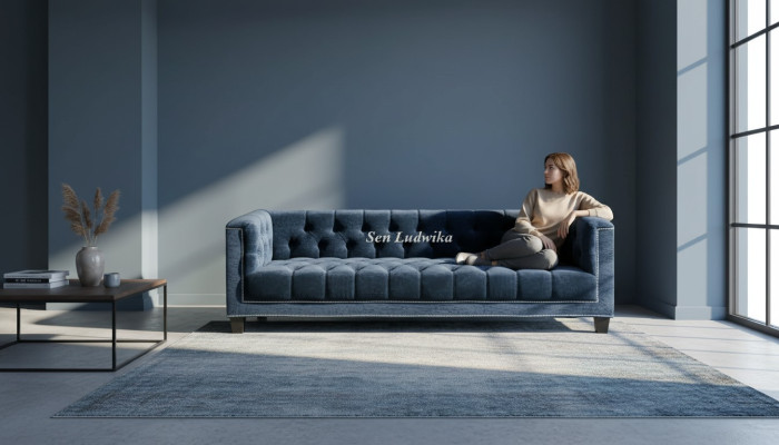 Elegante Design Couch Polster Chesterfield Sofa Couchen Sofas Dreisitzer Samt