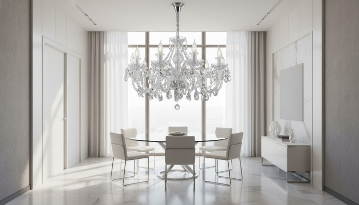 Klasický závěs lustru lampa světla křišťál nový český