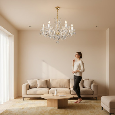 Koruna svítidlo lampa kryt Klasické krystalové lampy Osvětlení