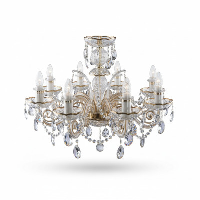 Klassischer Kronleuchter Leuchte Lampe Decken Beleuchtung Kristall Neu Bohemia