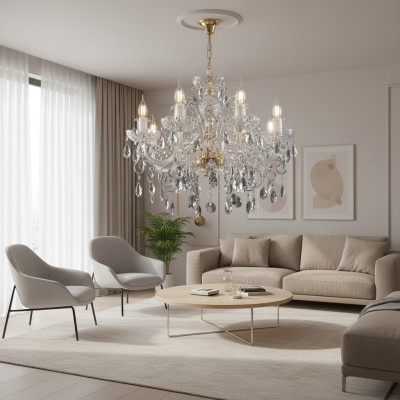 Noble Design Lampe Mit Kristallsteinen Kerzenständer Kronleuchter Lampen Deckenleuchten