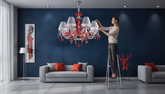 Kronleuchter Lampe Kristall Hängeleuchten Lampe Bohemia Deckenleuchte