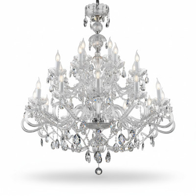 Křišťálová lampa Lustr Věšáková lampa Bohémia Stropní lampa