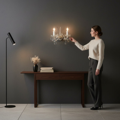 Wandleuchte Bohemia Kronleuchter Antikstil Kronleuchter Lampen Neu Wand