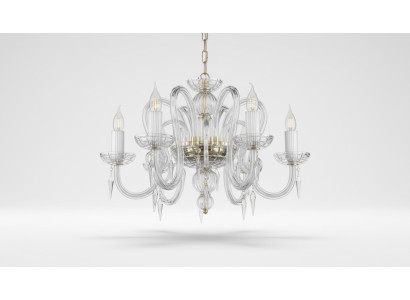 Křišťálový lustr Lampa z Bavorského lesa Stropní lampa Nástěnná lampa