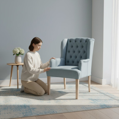 Moderní sada židlí designera x10 polstrování Chesterfield židle dřevěná konstrukce