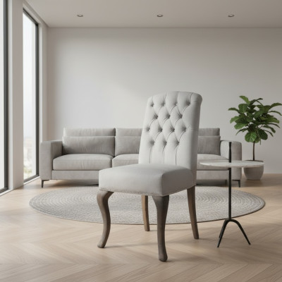 Chesterfield x4 Polsterstühle Designer Set Textilstühle Luxuriöser 4-er Set