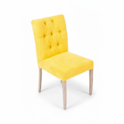 Moderní designové křesla Chesterfield Židle žluté sady Stylové čalouněné židle x10 dílů.