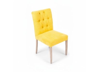 Moderní designové křesla Chesterfield Židle žluté sady Stylové čalouněné židle x10 dílů.