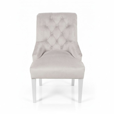 Graue Designer Chesterfield Stühle Polster Stuhl Garnitur Textilstühle x10 Einsitzer Set