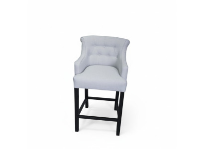 Graue Barhocker 2-er Set Barstühle Bar Chesterfield Stühle Designer Garnitur