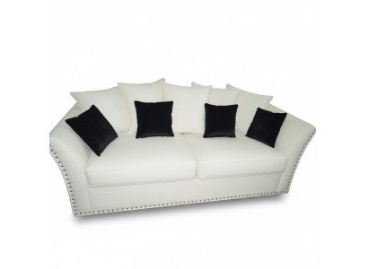 Klassische Design Couch Polster Sofa Dreisititzer Stoff Couchen Sofas 3 Sitzer