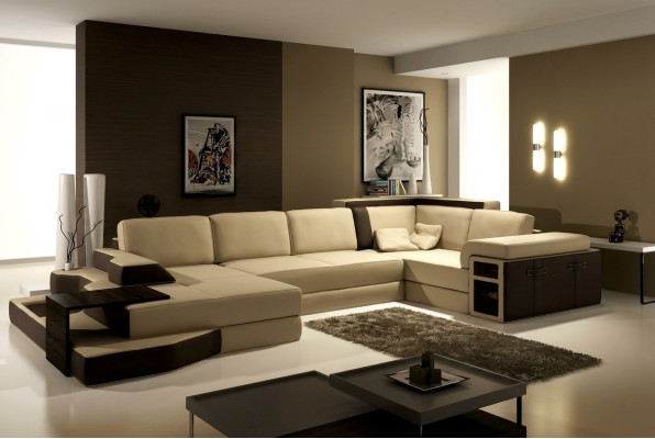 XXL Design Big Sofa +USB Ecksofa Couch Wohlandschaft U Form Leder Textil Ecke