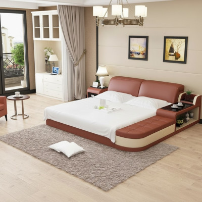 Obývací pokoj Pohovka z kůže 3+2+2 Sofa